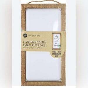Hampton Art Rustic Framed Enamel